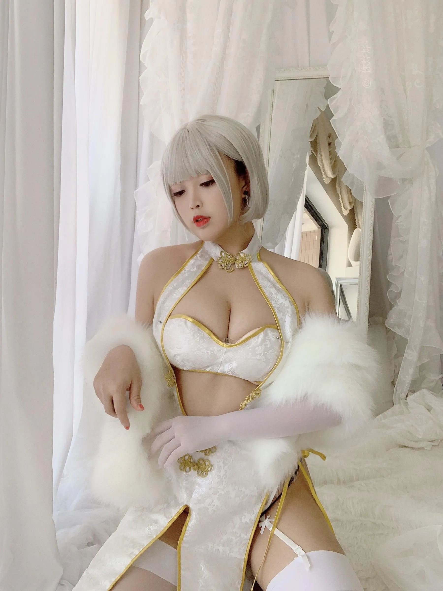 白烨 – NO.12 白旗袍 [41P]插图3